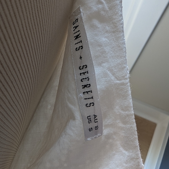Saints & Secrets White Ruffle Dress Size S - Picture 2 of 8